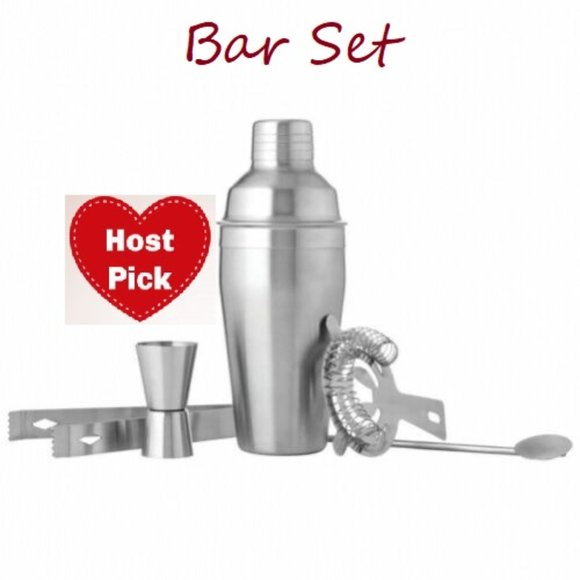 Stainless Steel Bar Set - 5 piece Mixing Set - Picture 1 of 5